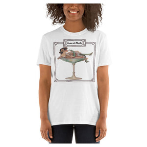 Creme de Menthe Girl Colored Printed T-Shirt