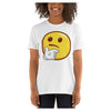 Thinking Emoji Colored Printed T-Shirt