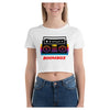 Boombox Colorful Printed Women's Crop T-Shirt