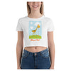 Slurp it Up Cotton Side Seamed Women's Crop T-Shirt