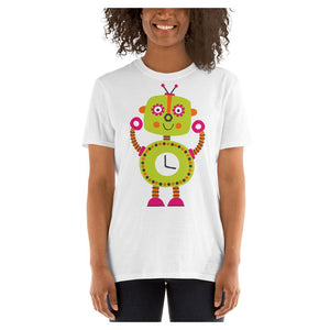 Timmy the Robot Colored Printed T-Shirt