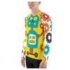 Leroy Robot Brightly Colored Printed Women's Rash Guard