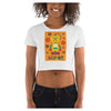 Simeon Robot Cotton Side Seamed Women's Crop T-Shirt
