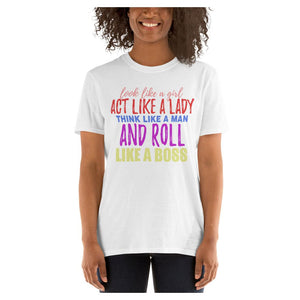 Roll Like a Boss Cotton Unisex T-Shirt