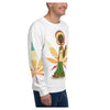 RastaMan Leaf Brushed Fleece Fabric Unisex Sweatshirt