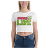 Hippie Van Life Cotton Side Seamed Women's Crop T-Shirt