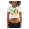 Reggae Power Cotton Side Seamed Women's Crop T-Shirt
