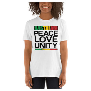 Peace Love Unity Colored Printed T-Shirt