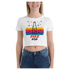 Fizz Pop Colorful Printed Women's Crop T-Shirt
