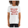 Happy Pig Cotton Unisex T-Shirt