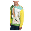 Sunny Bunny All-Over Printed Unisex Sweatshirt