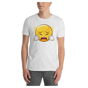 Angry Face Emoji Colored Printed T-Shirt