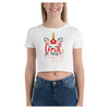 Unicorn Love Magic Cotton Side Seamed Women's Crop T-Shirt