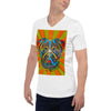 Bustin' Loose Colorful Print V-Neck Unisex T-Shirt