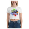 Closets Are For Clothes Side Seamed Fit Women's Crop T-Shirt