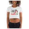I Really Like Penguins Colorful Printed Women's Crop T-Shirt