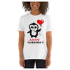Penguin Valentine Colored Printed T-Shirt