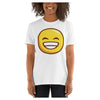 Grinning Emoji Colored Printed T-Shirt