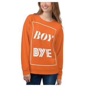 Orange Boy BYE All-Over Printed Unisex Sweatshirt