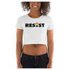 Resist Cotton Side Seamed Women's Crop T-Shirt