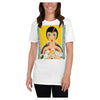 Floral Flapper Girl Colored Printed T-Shirt