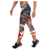Clowning Around Colorful Print Women's Capris Legging