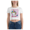 Believe in Magic Cotton Side Seamed Women's Crop T-Shirt