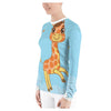 Springboard Giraffe Brightly Colored Printed Women's Rash Guard