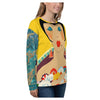 Floral Flapper Girl All-Over Printed Unisex Sweatshirt