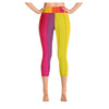 Rasta Rainbow Colorful Print Women's Yoga Capris Legging
