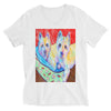 The Westies Colorful Print V-Neck Unisex T-Shirt