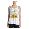 Cruisin' Scooter Women's Racerback Tank with Printed Design