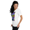 Razzmatazz Colorful Print V-Neck Unisex T-Shirt