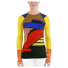 Relax Go To IT! Brightly Colored Printed Women's Rash Guard