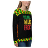 Young Wild Free All Over Print Unisex Sweatshirt