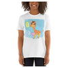 Giraffe Float Colored Printed T-Shirt