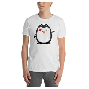 Penguin Brrrrr Emoji Colored Printed T-Shirt