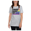 Ringspun Cotton Straight Against Hate Unisex T-Shirt