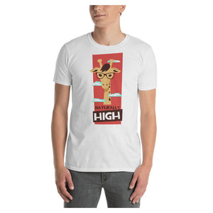 High Giraffe Colored Printed Unisex T-Shirt