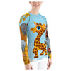 Zoo Party Brightly Colored Printed Women's Rash Guard