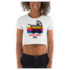 Just Say No Colorful Printed Women's Crop T-Shirt