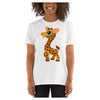 Zoo Party Giraffe Colored Printed T-Shirt