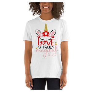 Unicorn Love Magic Cotton Unisex T-Shirt