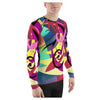 Picasso Unicorn Brightly Colored Printed Women's Rash Guard