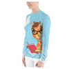 Bedtime Giraffe Unisex Rash Guard Protects from Sunburn