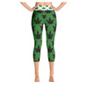 Green Highway Colorful Print Women's Yoga Capris Legging
