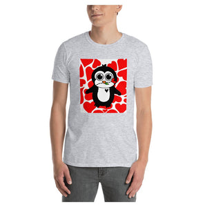 Penguin Hearts Cotton Unisex T-Shirt