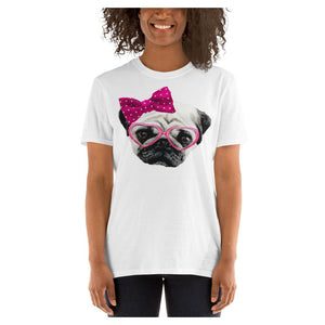 Puggy Princess Cotton Unisex T-Shirt