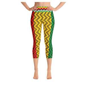 I Am Blitzed Colorful Print Women's Yoga Capris Legging