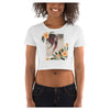 Inconstancy Butterfly Side Seamed Women's Crop T-Shirt